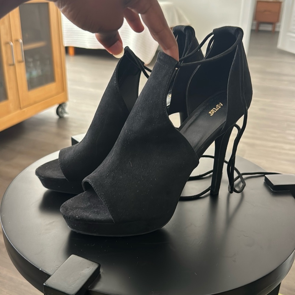 Black Suede Bootie